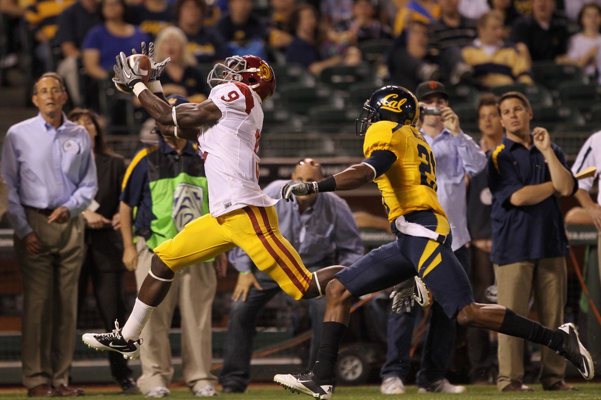 Stefan McClure has a great game, and the only picture available is one of USC's touchdowns?  Cruel!