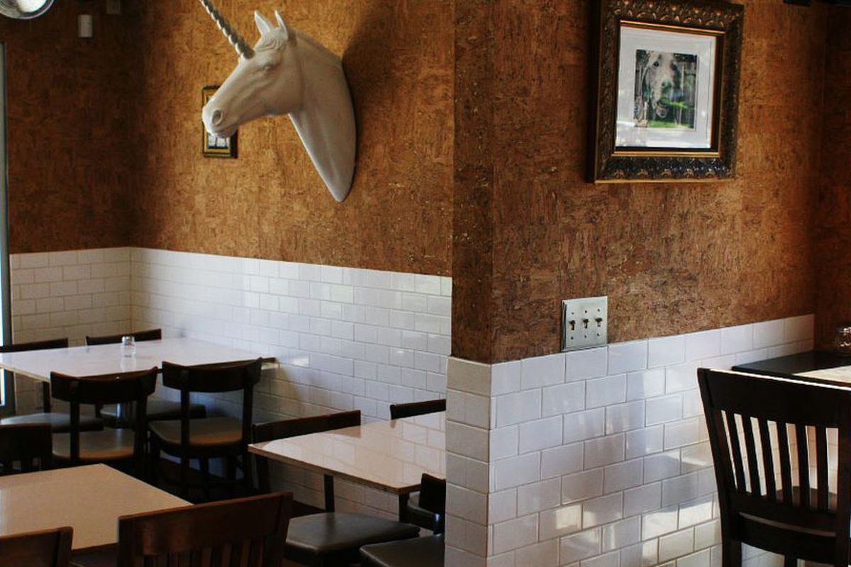 We'll miss that unicorn bust almost as much as the killer thin crust pizza. 