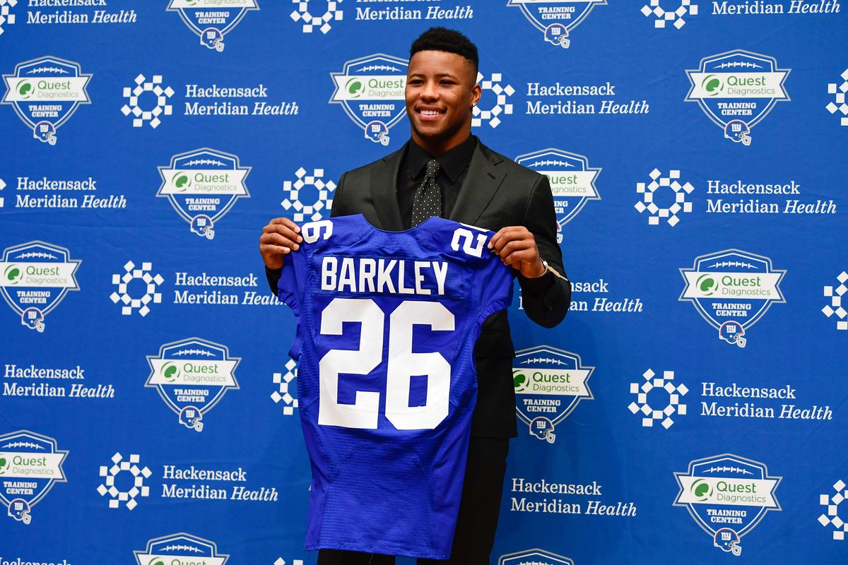 NFL: New York Giants-Saquon Barkley Press Conference