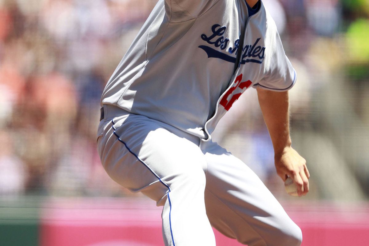 Clayton Kershaw pitched the Dodgers back into a virtual first place tie on Sunday with his fifth career shutout <em>(Photo: Cary Edmondson-US PRESSWIRE)</em>
