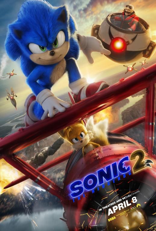 a poster featuring sonic, tails, and dr. robotnik