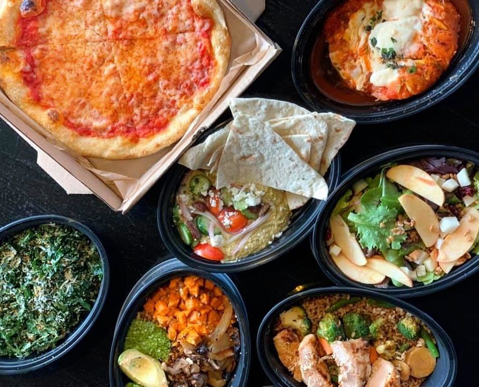 Pizza, salads, chicken dishes and healthy sides available for pickup at True Food Kitchen.