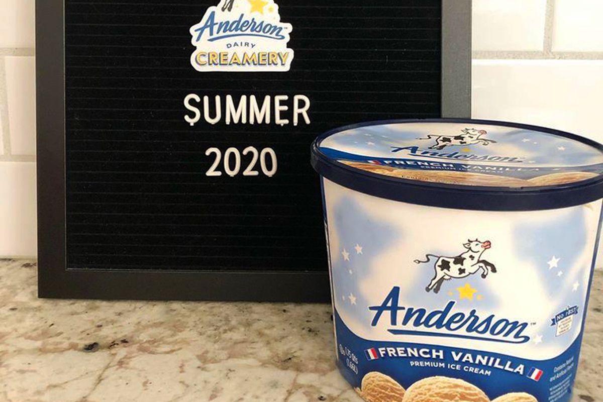 A new sign updates fans, the Anderson Dairy Creamery is still on track for a summer arrival on Henderson’s Water Street.