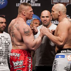 Brock Lesnar at UFC 116 weigh-ins