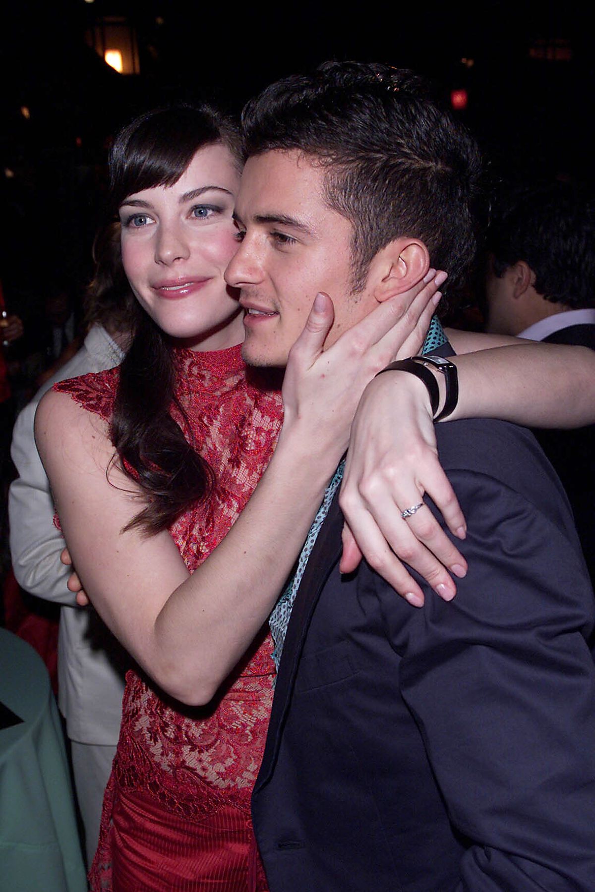 Liv Tyler embraces Orlando Bloom at a ‘’Lord of The Rings’’ party in London