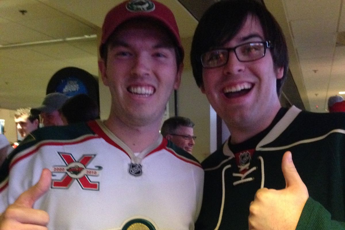 I finally got to meet another one of our fellow Wilderness writers, Tony!  Hockey Wilderness meetups FTW!