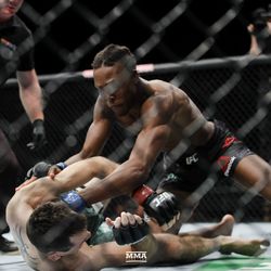 Jalin Turner looks for the finish at UFC 234.