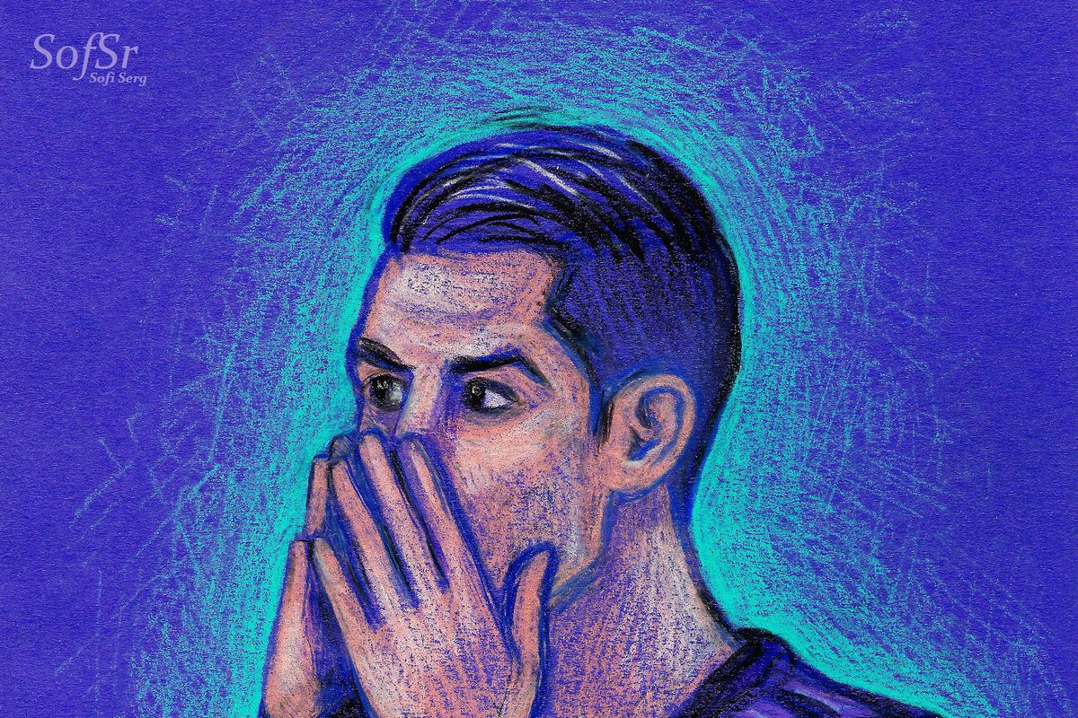 Cristiano Ronaldo. Illustration by Sofi Serg. 