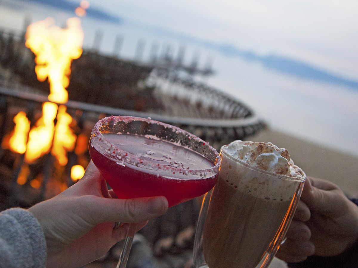 Drinks at the Hyatt Regency Lake Tahoe.