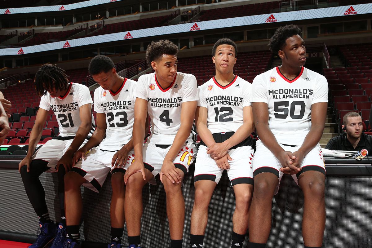 Swanigan (50) and Rabb (23), together for the McDonald's All-American Game, but probably not together at Cal next season.