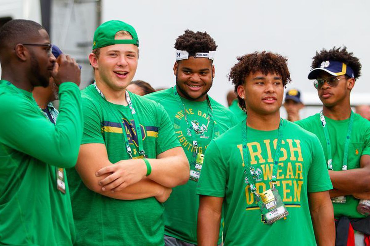 Hunter Spears, Jacob Lacey, Kyren Williams notre dame