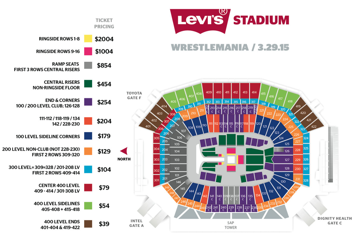 WrestleMania 31 seating
