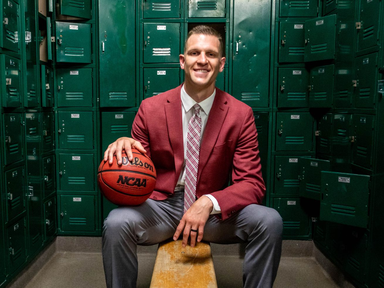 Grantsville High School basketball coach and former BYU basketball player Nate Austin is enjoying the high school coaching scene.