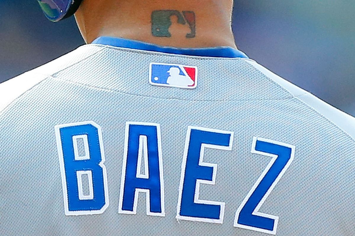 This photo doesn't have anything to do with my article, but I think it's cool that Javier Baez has the MLB logo tattooed on the back of his neck