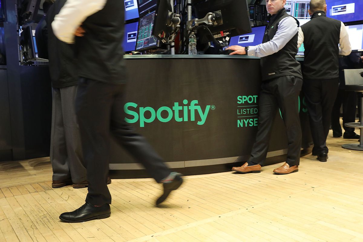 Music Streaming Service Spotify Goes Public On The New York Stock Exchange