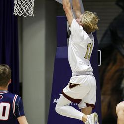 Viewmont faces Springville in the 5A boys high school state basketball tournament in Ogden on Monday, Feb. 26, 2018.