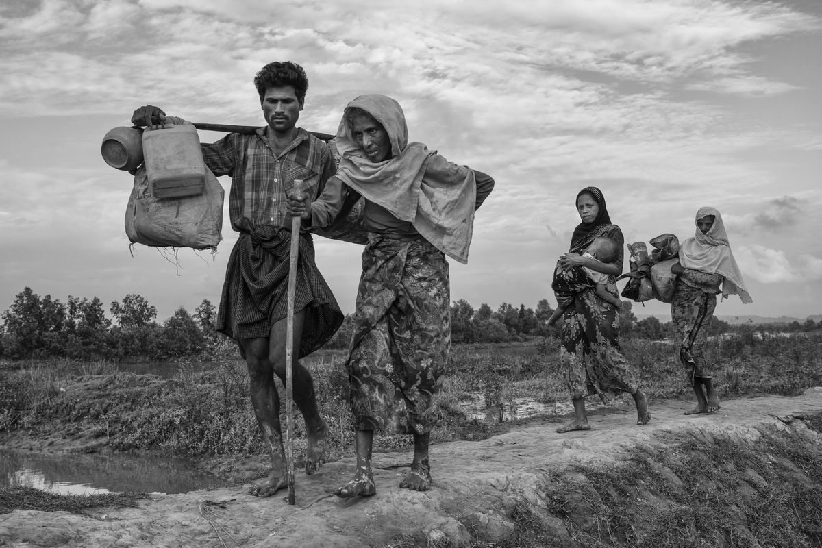 Rohingya Refugees Flee Into Bangladesh to Escape Ethnic Cleansing