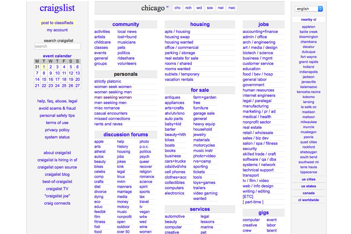 Craigs List Chicago | Examples and Forms