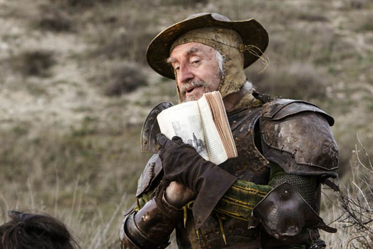 Jonathan Pryce plays Don Quixote in Terry Gilliam’s very, very long-awaited film The Man Who Killed Don Quixote.