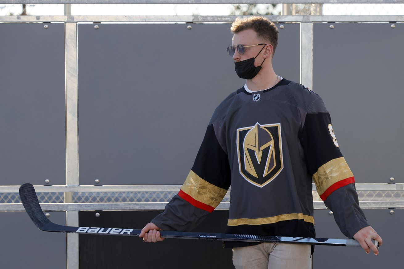 New Vegas Golden Knights Player Jack Eichel Visits Youth At Ball Hockey Rink In North Las Vegas