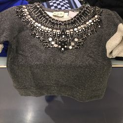Sea short-sleeved embellished sweater, size medium, $79.60 (was $325)