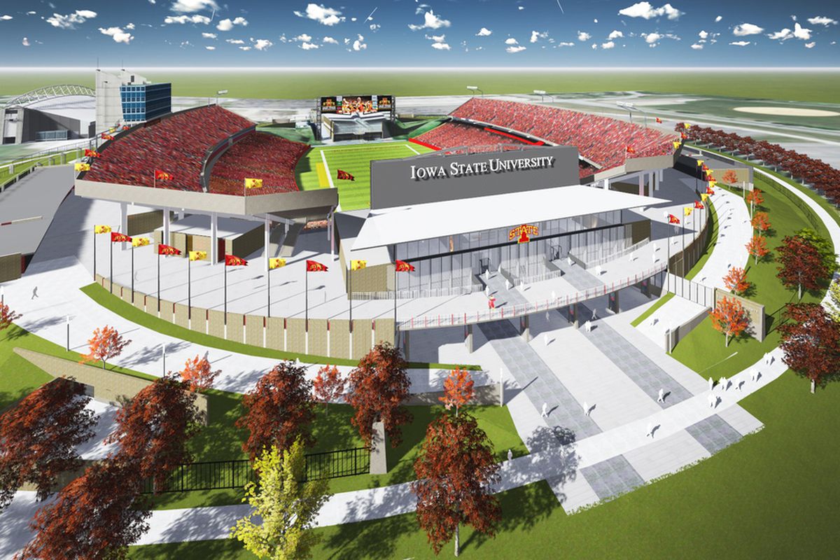 New Jack Trice Stadium SEZ Rendering - View from Southwest