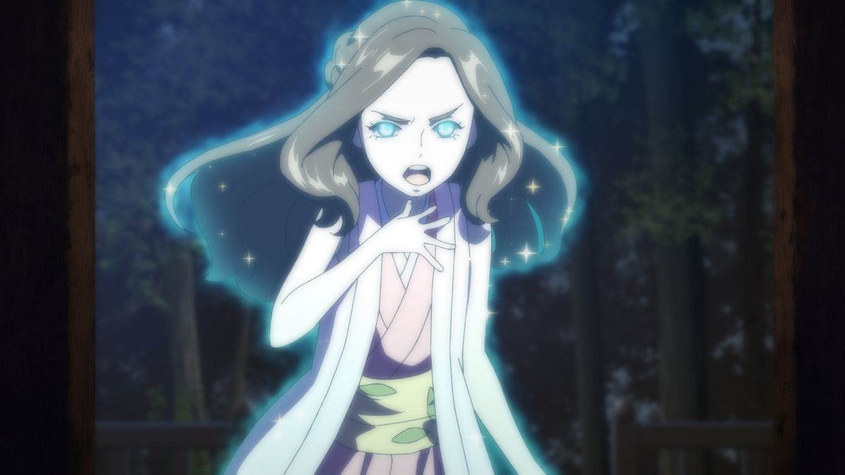 Saki glows with ethereal power in Yasuke.