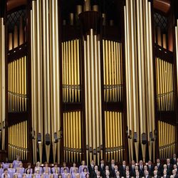 The Mormon Tabernacle Choir sing during the 182nd Annual General Conference for The Church of Jesus Christ of Latter-day Saints in Salt Lake City  Sunday, April 1, 2012. 