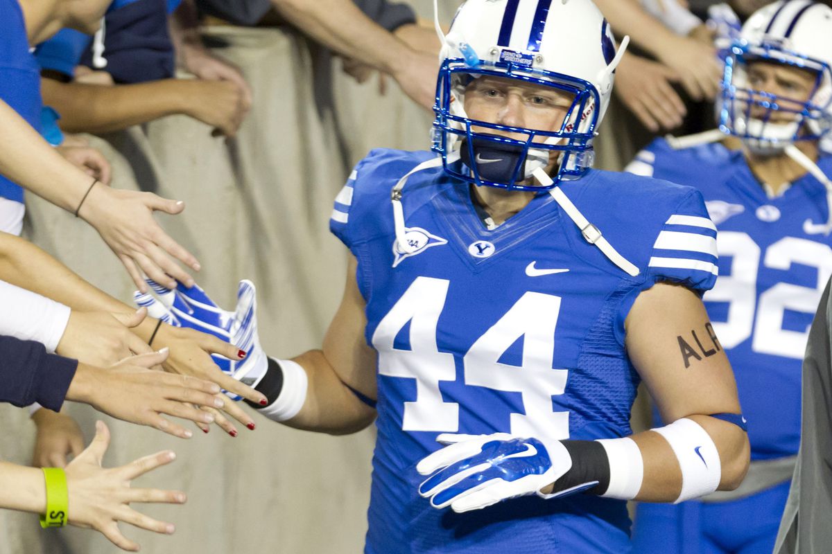 Former defensive end Remington Peck looks to revive BYU's tight end production
