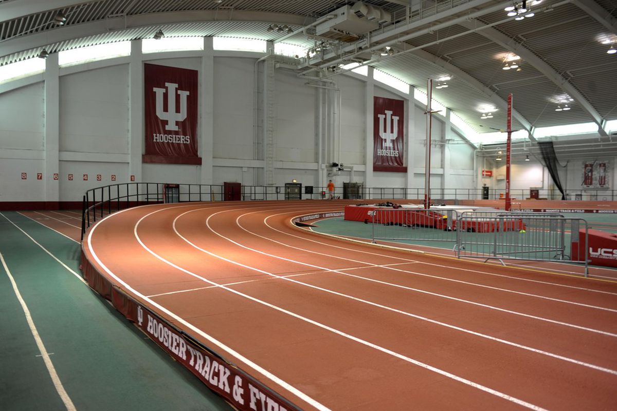 Jun 16, 2012; Bloomington, IN, USA; General view of the Harry Gladstein fieldhouse for indoor track and field on the University of Indiana campus. Mandatory Credit: Kirby Lee/Image of Sport-US PRESSWIRE