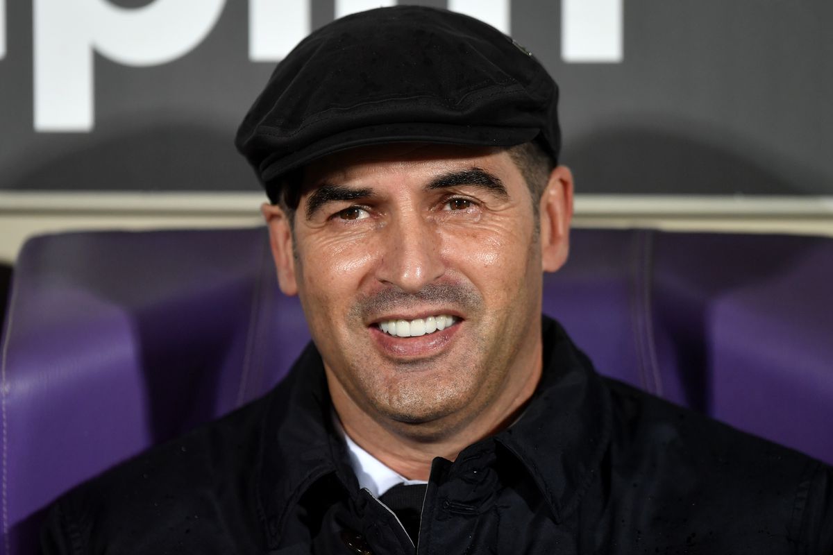 Paulo Fonseca coach of AS Roma smiles the Serie A football...