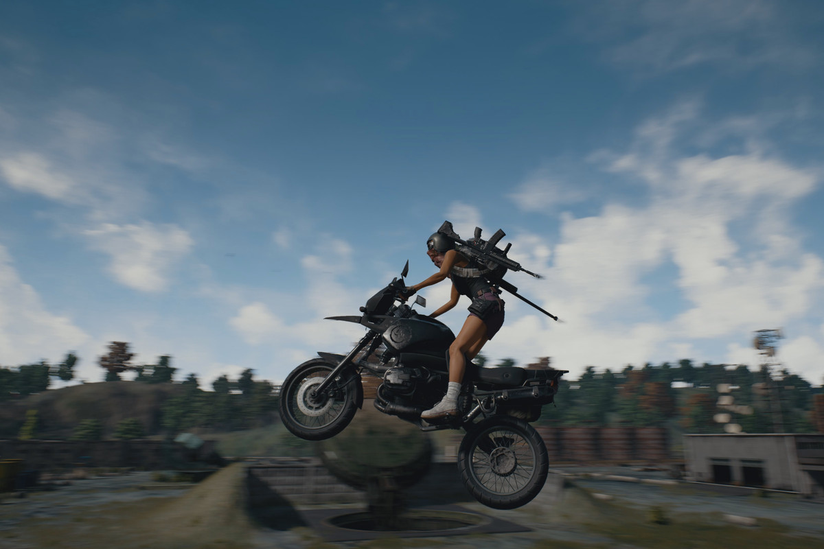 PlayerUnknown’s Battlegrounds - motorcycle jump