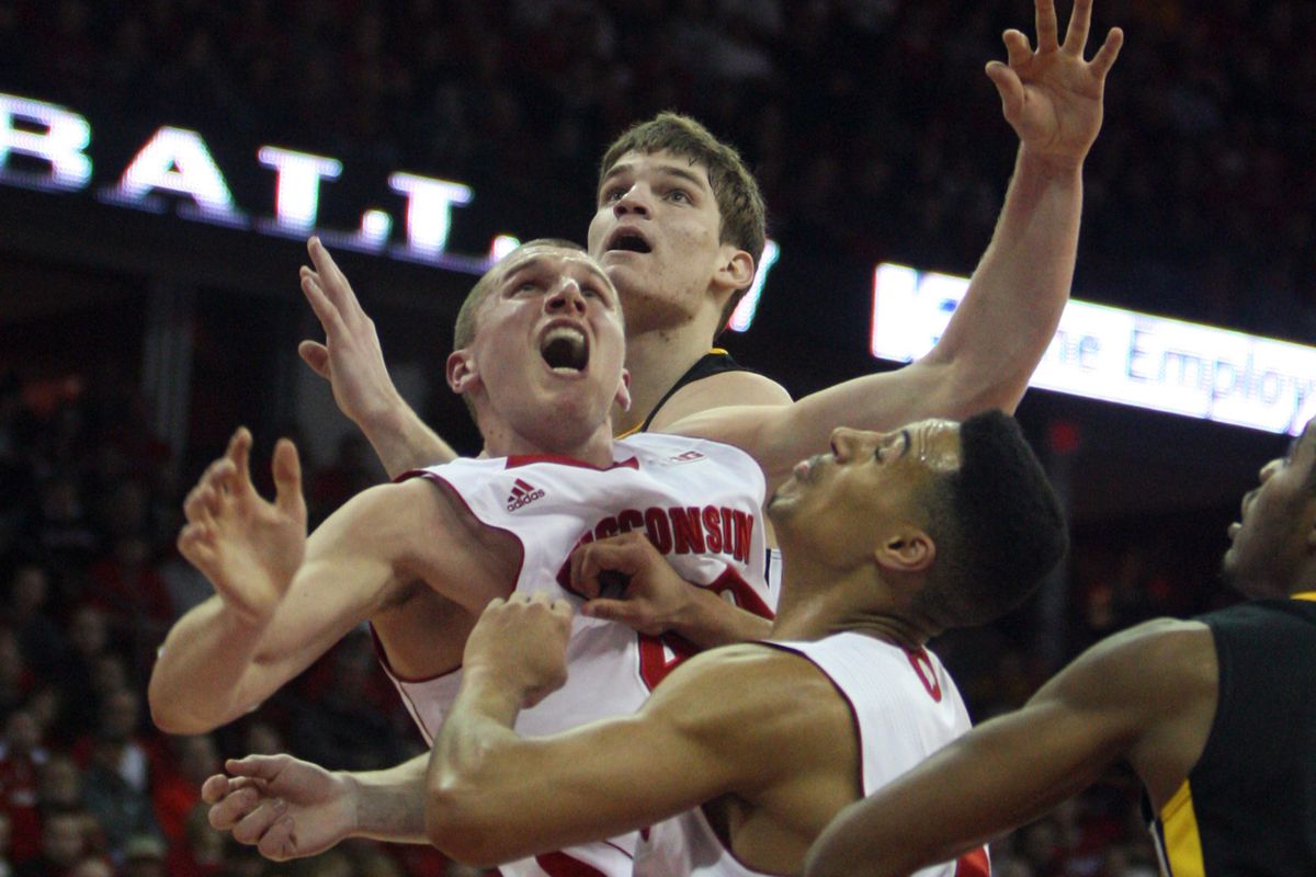 As always, the Badgers and Hawkeyes played an intensely physical game Wednesday night at the Kohl Center.