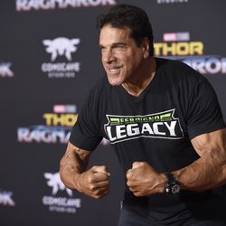 Lou Ferrigno arrives at the world premiere of "Thor: Ragnarok" at the El Capitan Theatre on Tuesday, Oct. 10, 2017, in Los Angeles. (Photo by Chris Pizzello/Invision/AP)