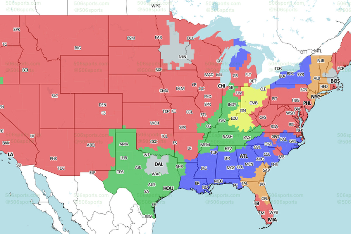 Jaguars Vs Jets Week 4 Tv Viewing Map On Cbs - Big Cat Country
