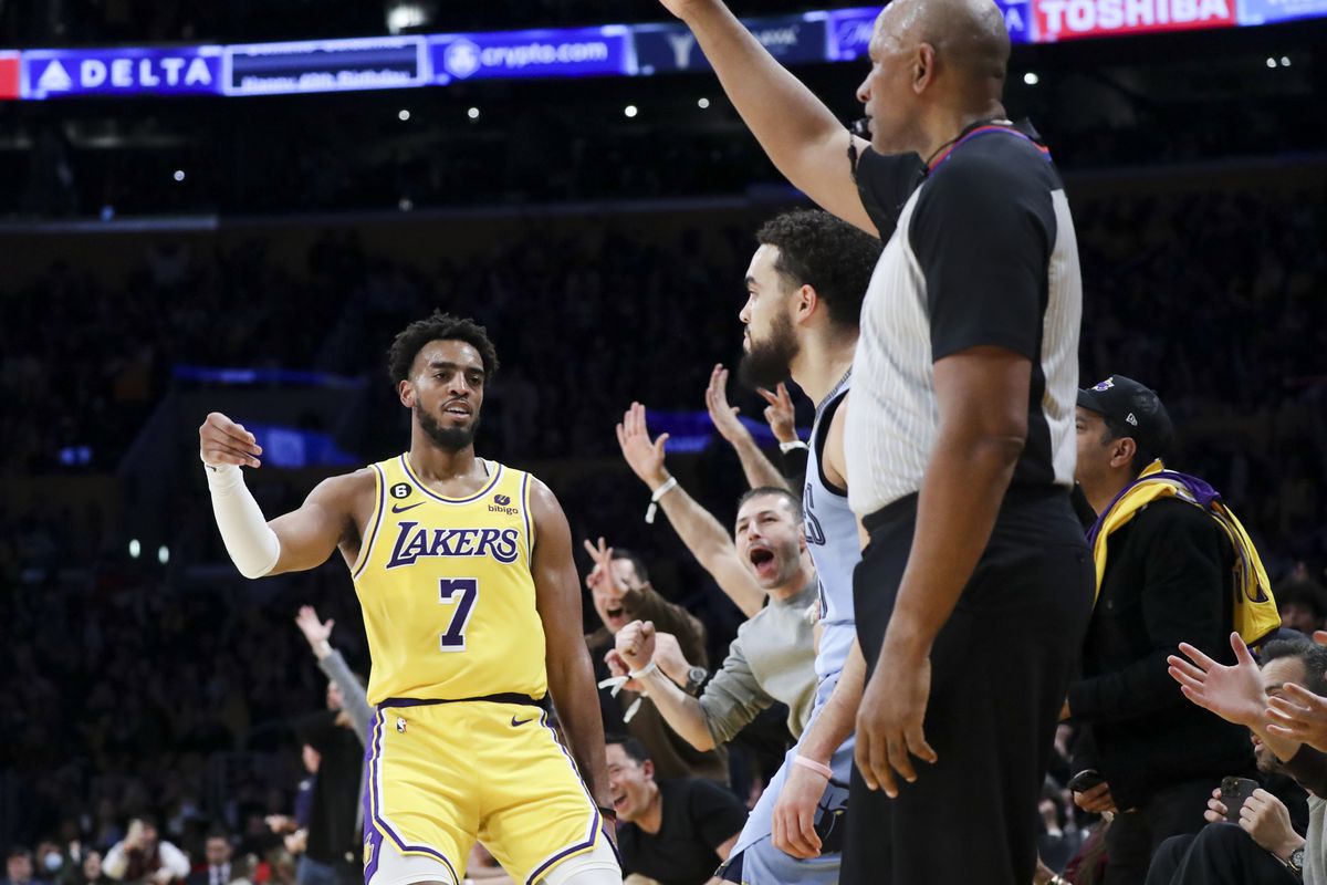 Lakers play Memphis Grizzlies in an NBA game at Crypto.com Arena in Los Angeles on Tuesday, Mar. 7, 2023.