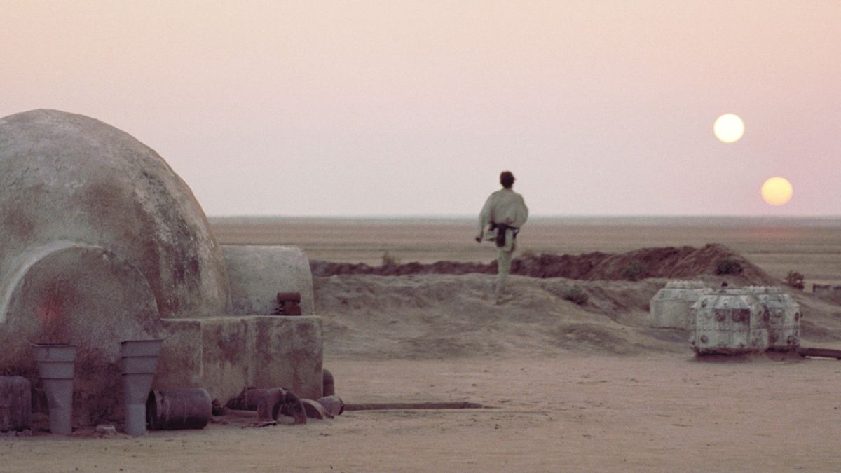 The two suns of Tatooine.