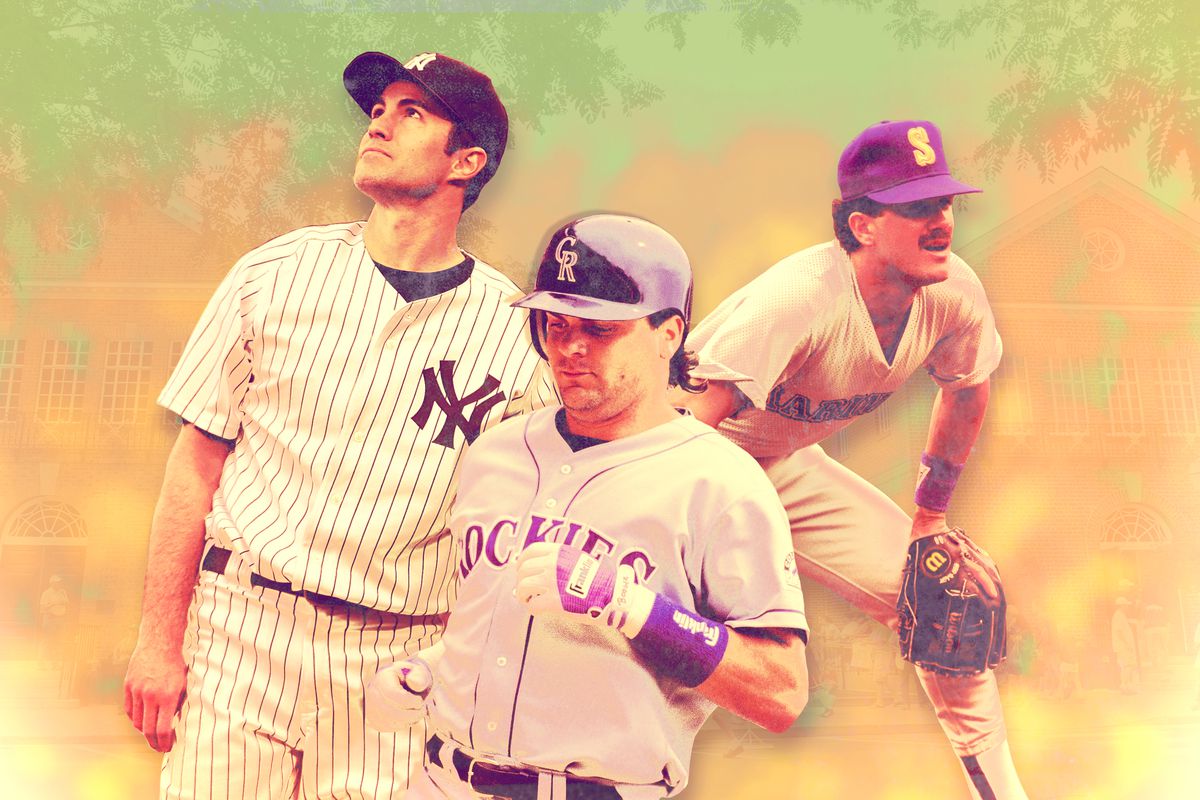 Edgar Martinez, Mike Mussina, and Larry Walker  