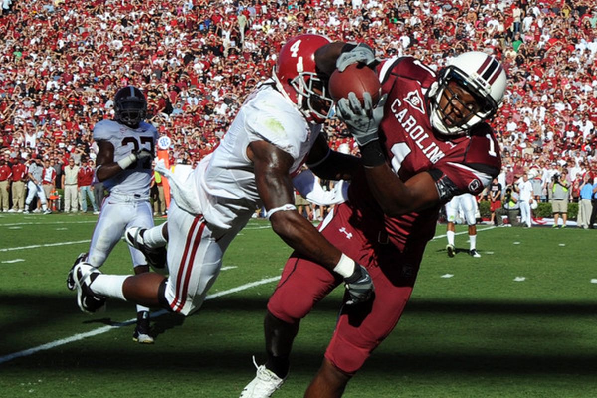 South Carolina WR Alshon Jefrey was the top WR prospect a year ago.  12 months is a long time.