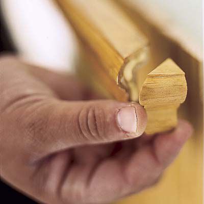 Wedge That Molds To Wall For Wainscoting