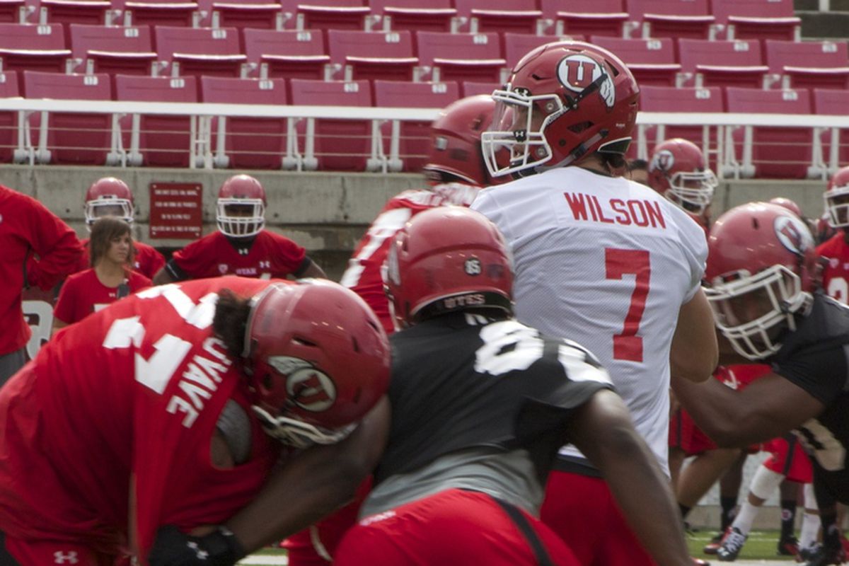 Travis Wilson is separating himself from the other QBs through two days of fall camp.
