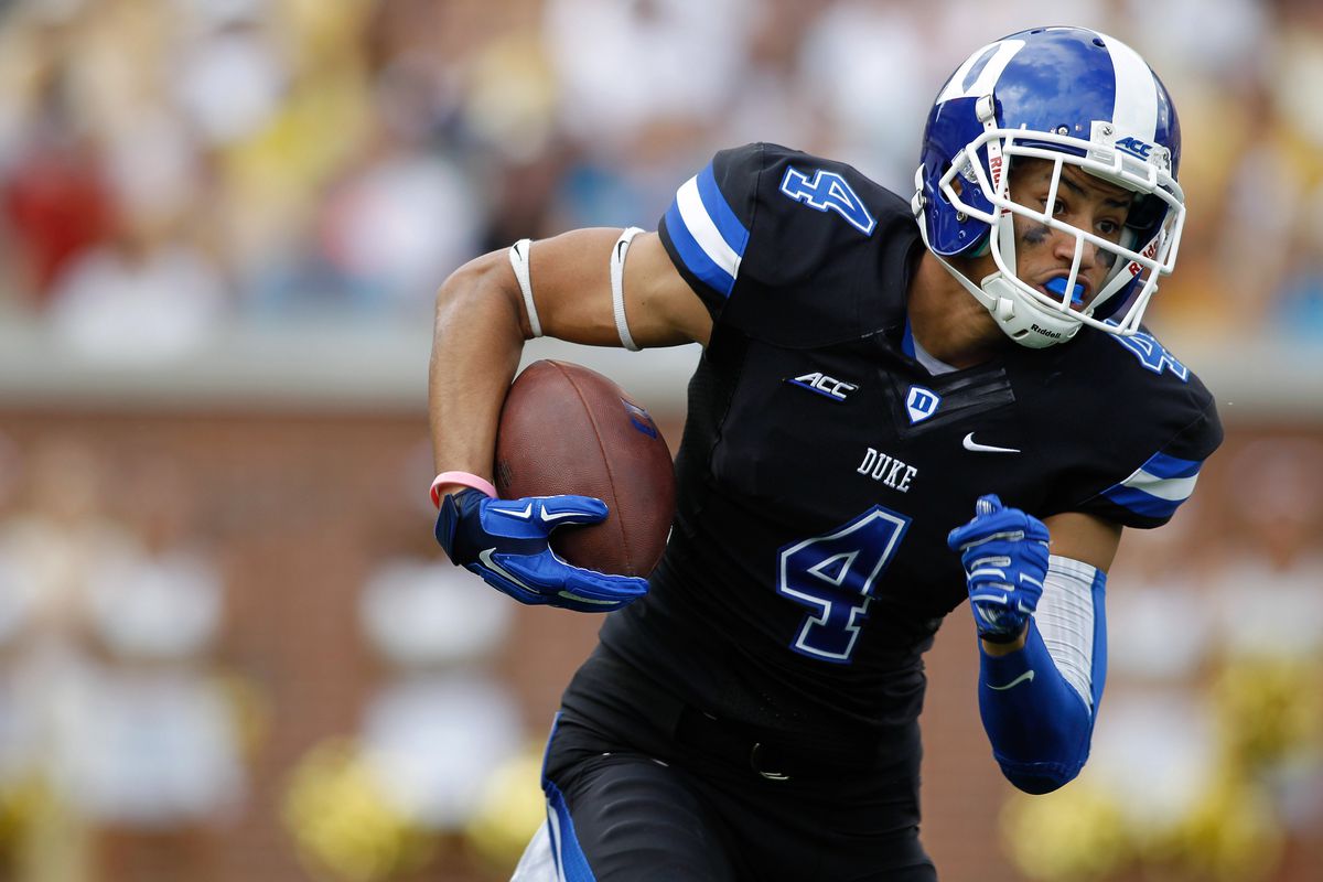Johnell Barnes has caught his last pass for Duke. 