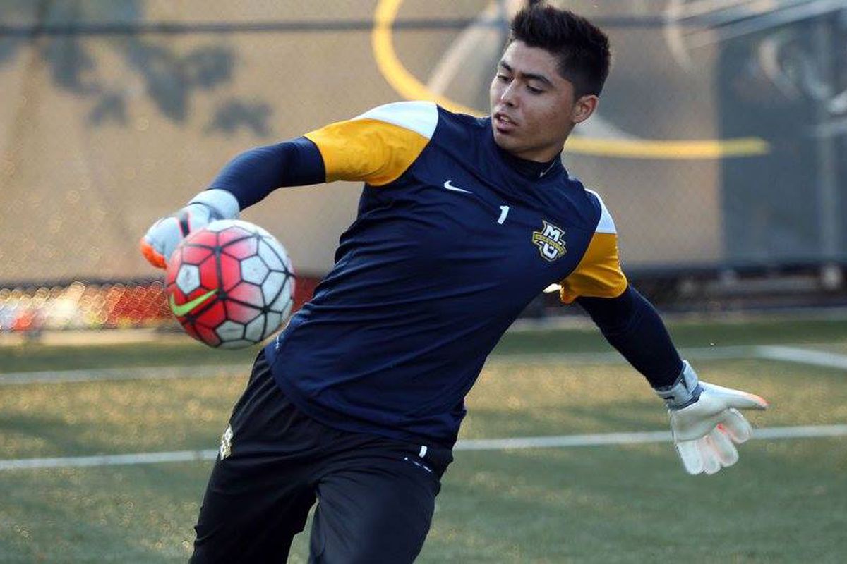 Luis Barraza made 4 saves against St. John's