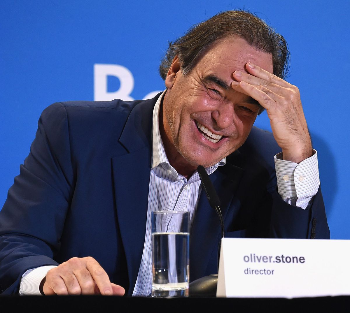 Oliver Stone speaks Saturday at the Toronto International Film Festival. | Kevin Winter/Getty Images