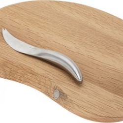 George Jensen Living cheese board and knife, $180     
