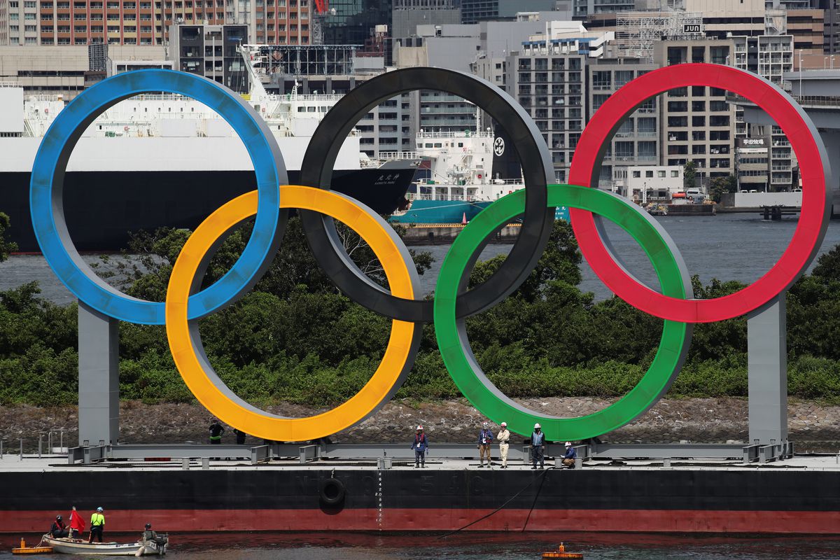 Giant Olympic Rings Removal After Tokyo Olympic Games