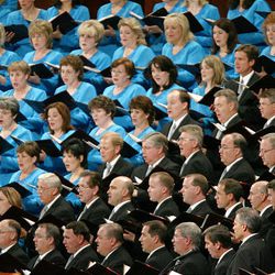 The Mormon Tabernacle Choir sings Sunday.