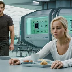 Jennifer Lawrence and Chris Pratt star in “Passengers."