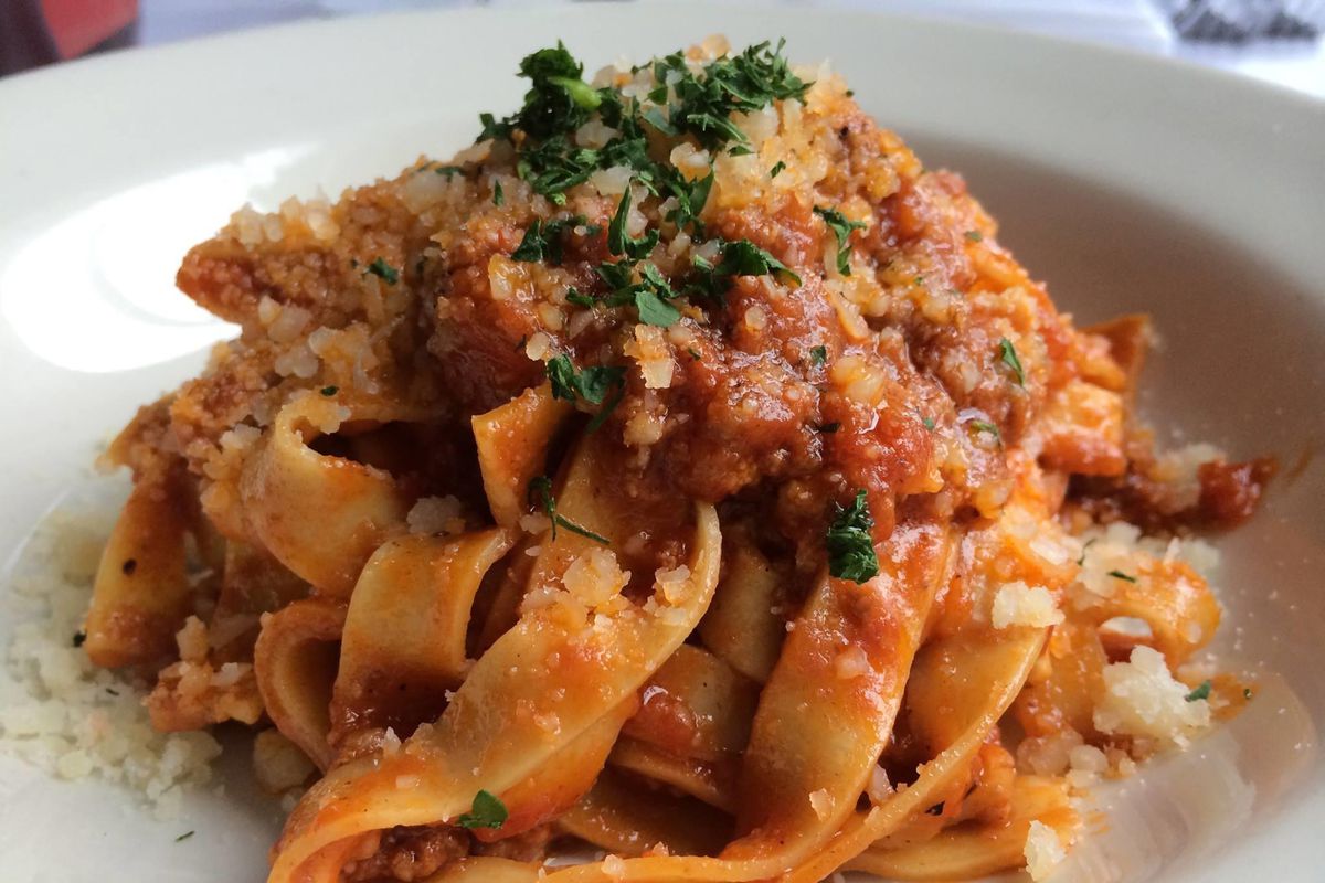 Pappardelle bolognese from Serafina