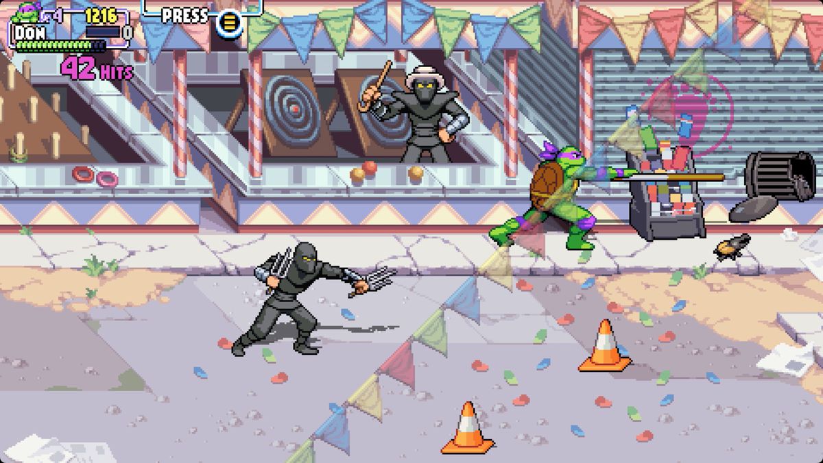 TMNT Shredder’s Revenge screenshot Disgusting Bug 5/8 location in episode 9.